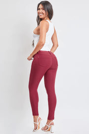 MID-RISE HYPER STRETCH SKINNY- 4 COLORS