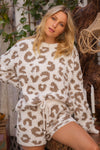 FLEECE LEOPARD SWEATER