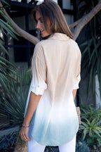 DIP DYE BUTTON DOWN TOP
