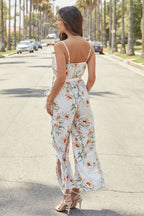 FLORAL V-NECK ROMPER