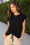 SLEEVELESS SHOULDER PAD SOLID TOP