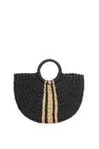 WOVEN DOME STRIPE HANDBAG