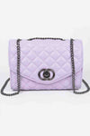 QUILTED FLAP CHAIN SHOULDER BAG