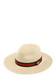 STRAW  FEDORA HAT