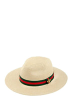 STRAW  FEDORA HAT