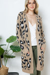 ANIMAL PRINT CARDIGAN