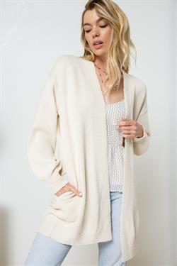 SOFT YARN CARDIGAN- 2 COLORS