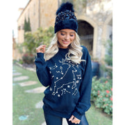 BLACK SEQUIN BEANIE