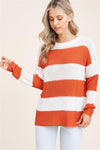 STRIPED PULLOVER SWEATER