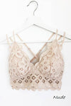 SCALLOPED LACE CAMI BRALETTE