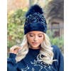 BLACK SEQUIN BEANIE