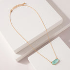 HEXAGON EPOXY NECKLACE & BRACELET SET