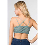 SCALLOPED LACE CAMI BRALETTE