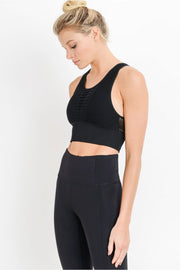 LASER CUT SEAMLESS SPORTS BRA 2-COLORS
