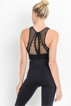 LASER CUT SEAMLESS SPORTS BRA 2-COLORS