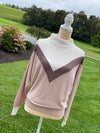 LONG SLEEVE CHEVRON SWEATER