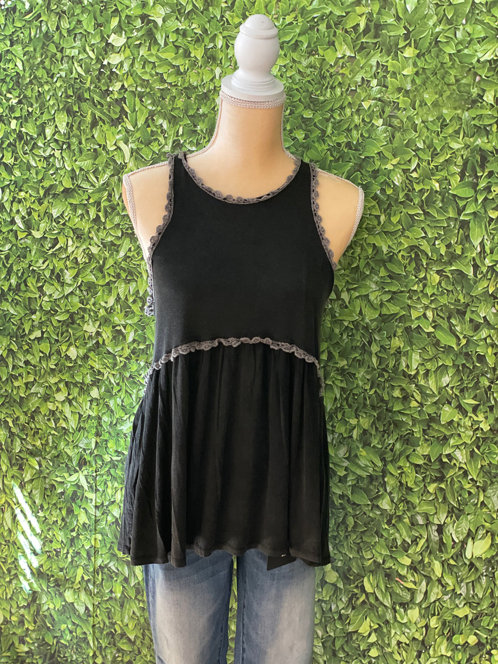 KNIT BABYDOLL TOP
