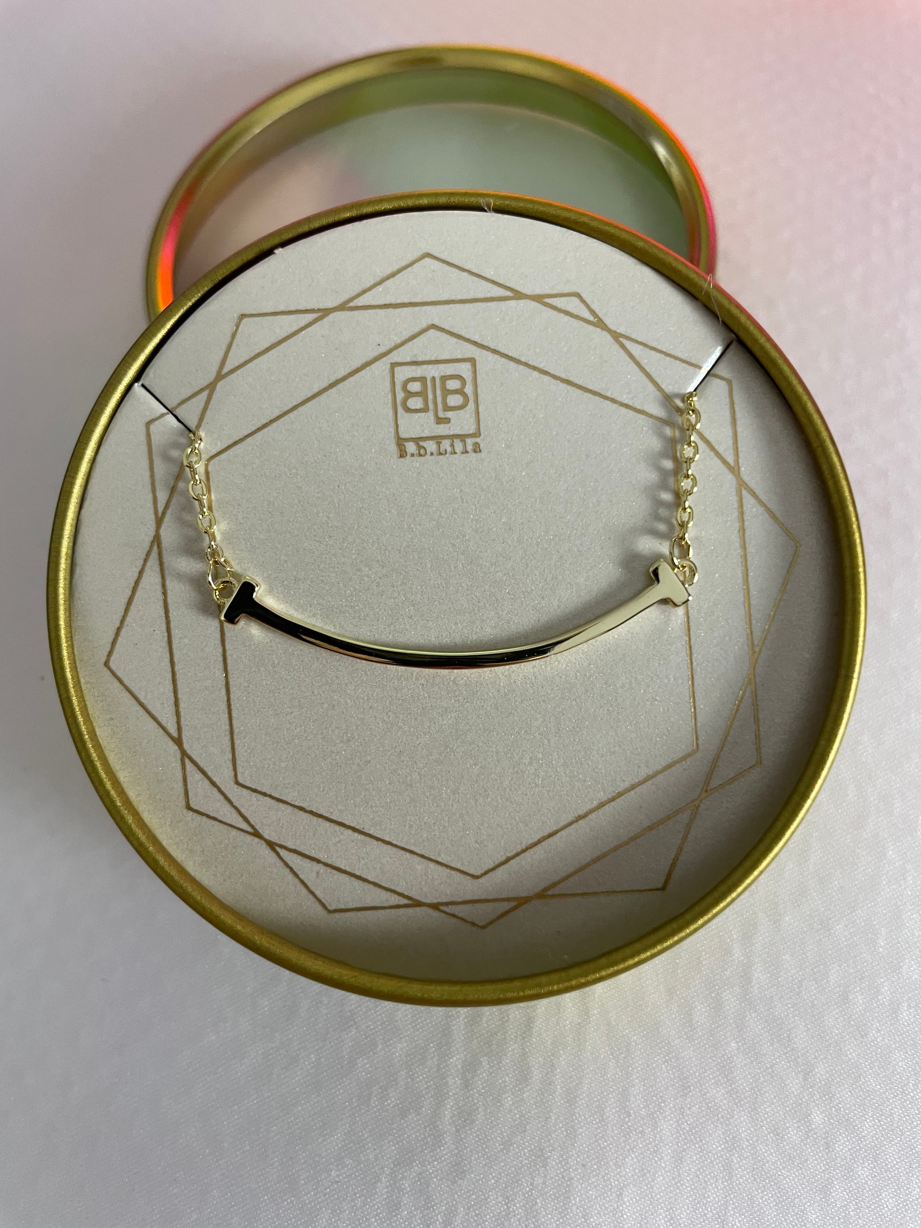 WALK THE LINE NECKLACE GOLD