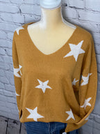 LONG SLEEVE STAR SWEATER