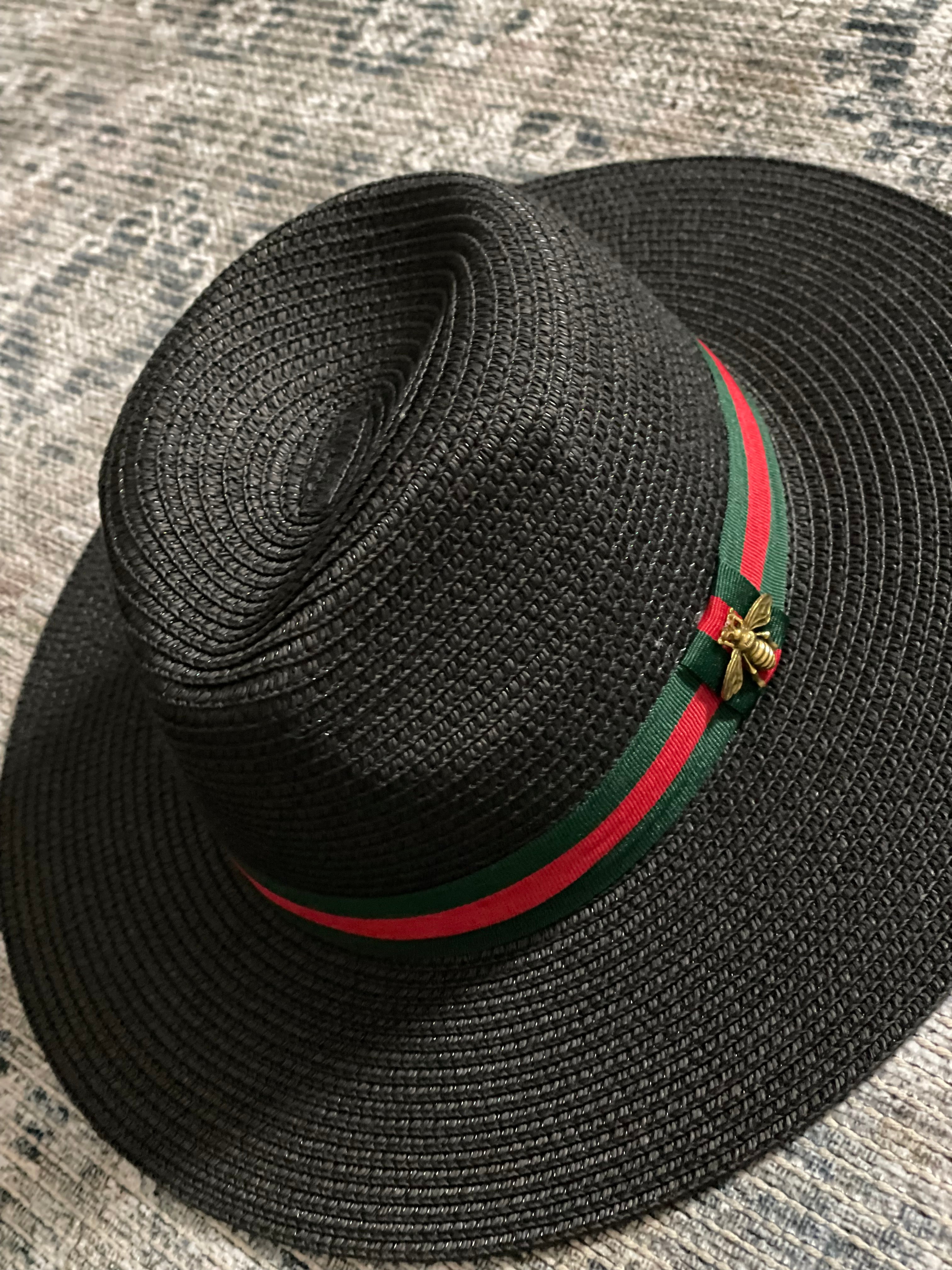 STRAW  FEDORA HAT