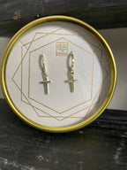 GOLD SOLID CROSS HUGGIES