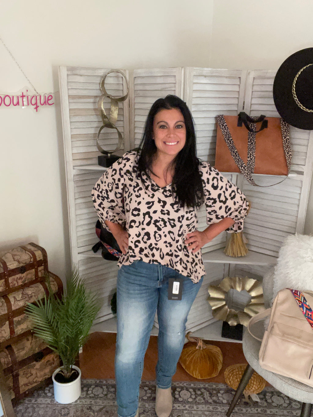 LEOPARD PRINT TOP