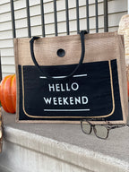 HELLO WEEKEND TOTE