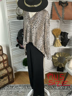 PLUS SIZE CHEETAH TOP