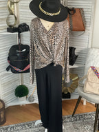 PLUS SIZE CHEETAH TOP
