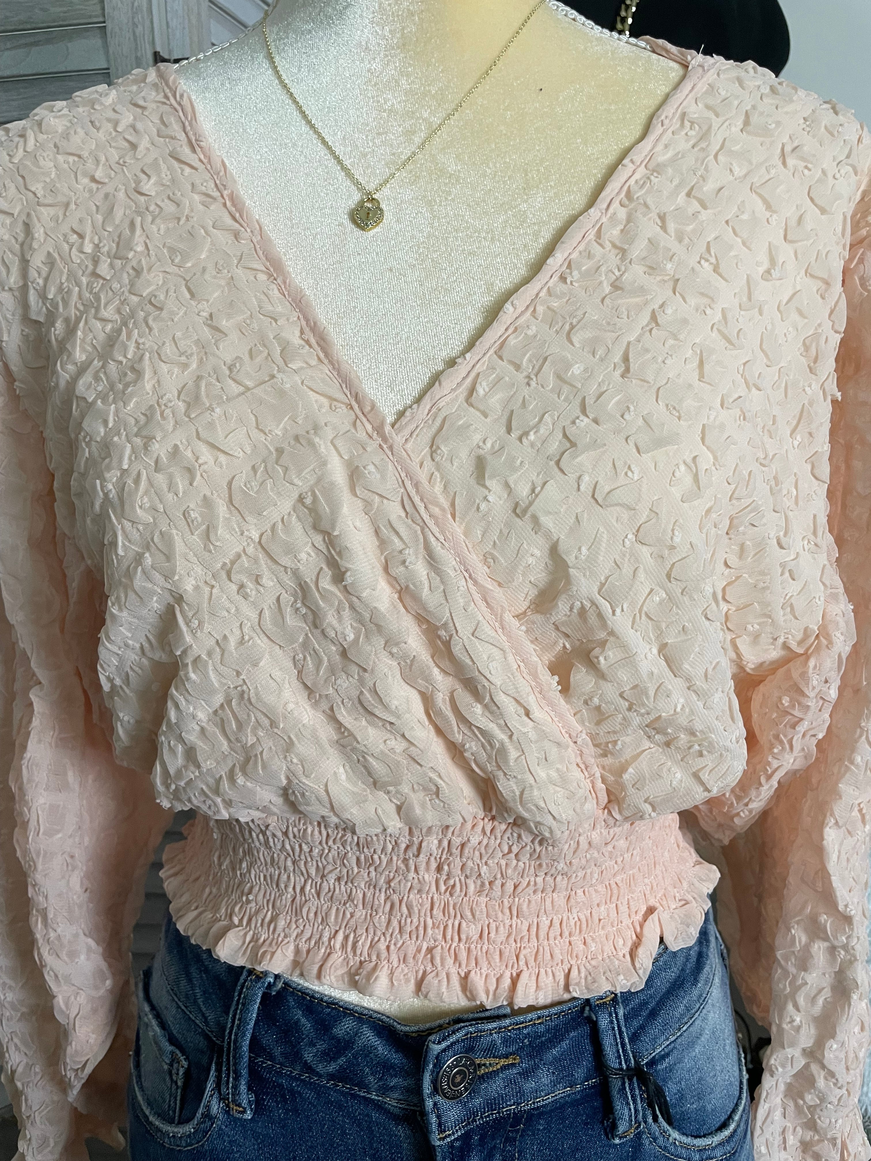 SHEER  LONG SLEEVE TOP