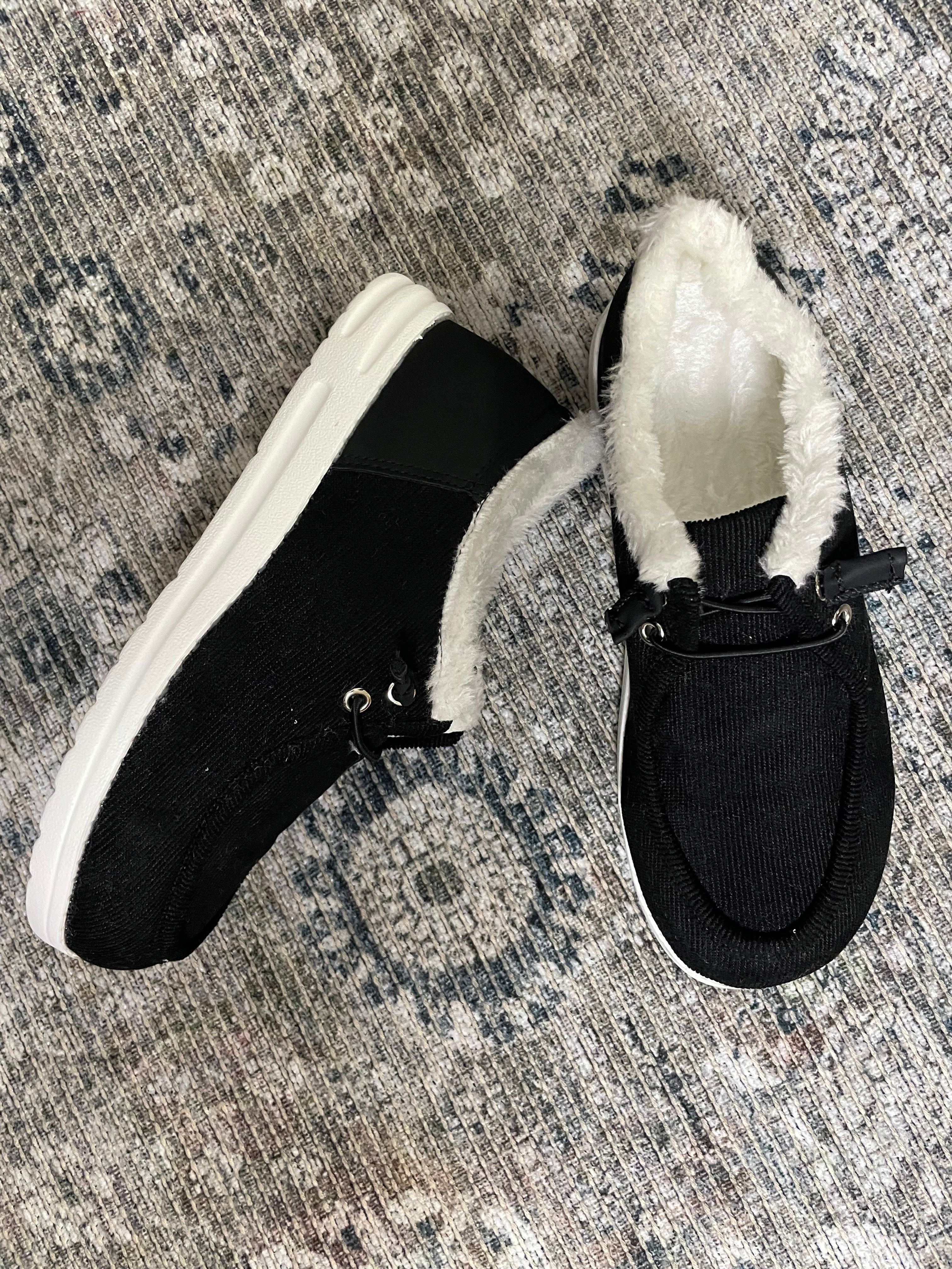 FLUFFY SLIP ON SHOES