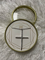 PRINCE CROSS NECKLACE GOLD/SILVER