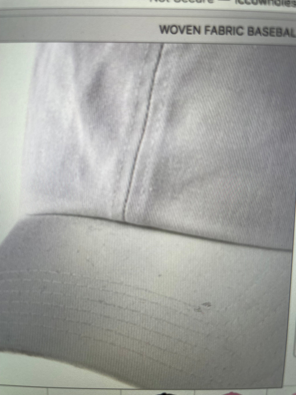 WOVEN FABRIC BASEBALL CAPS 4 COLORS