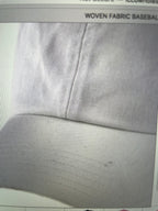 WOVEN FABRIC BASEBALL CAPS 4 COLORS