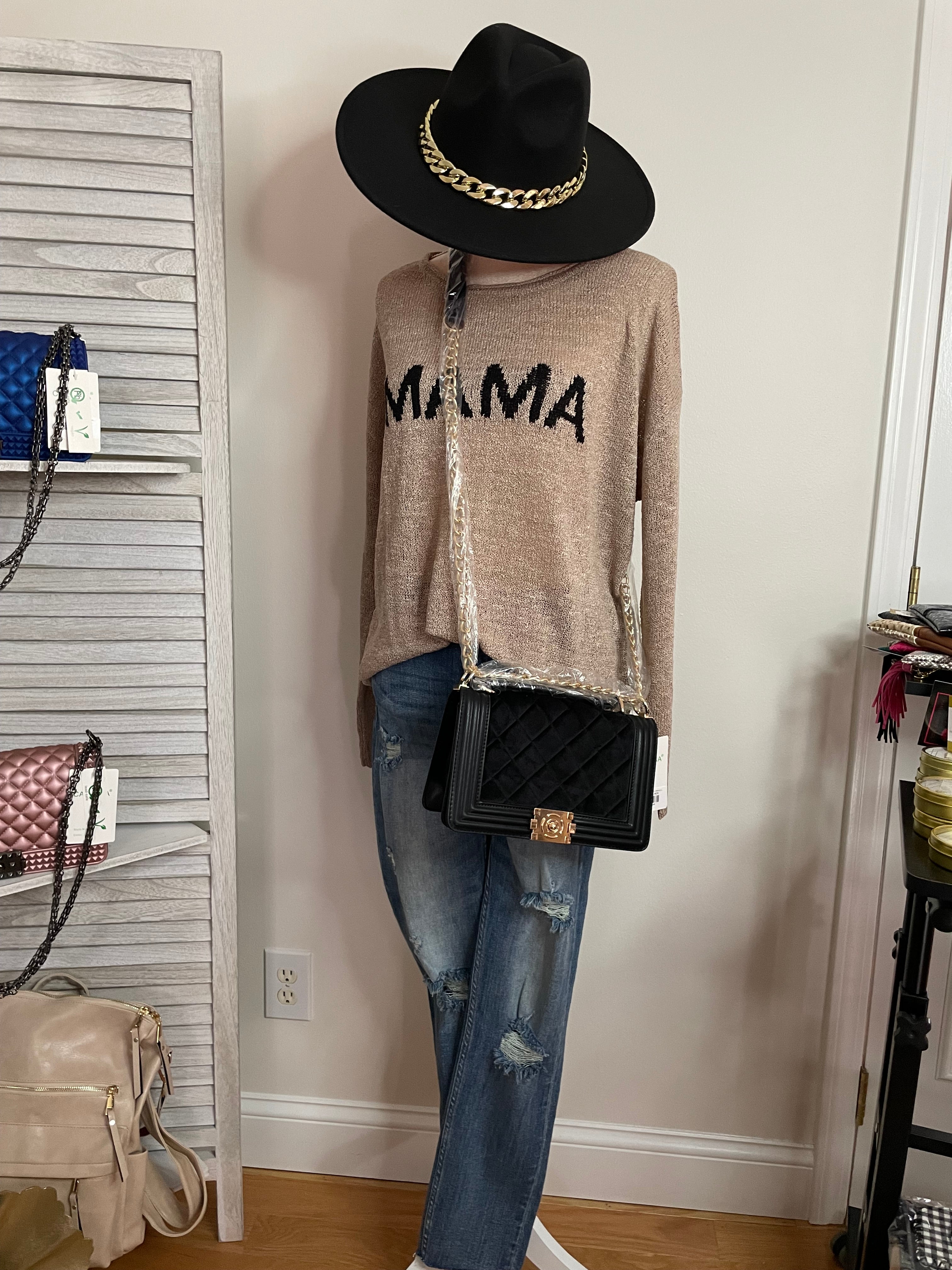 MAMA KNIT TOP
