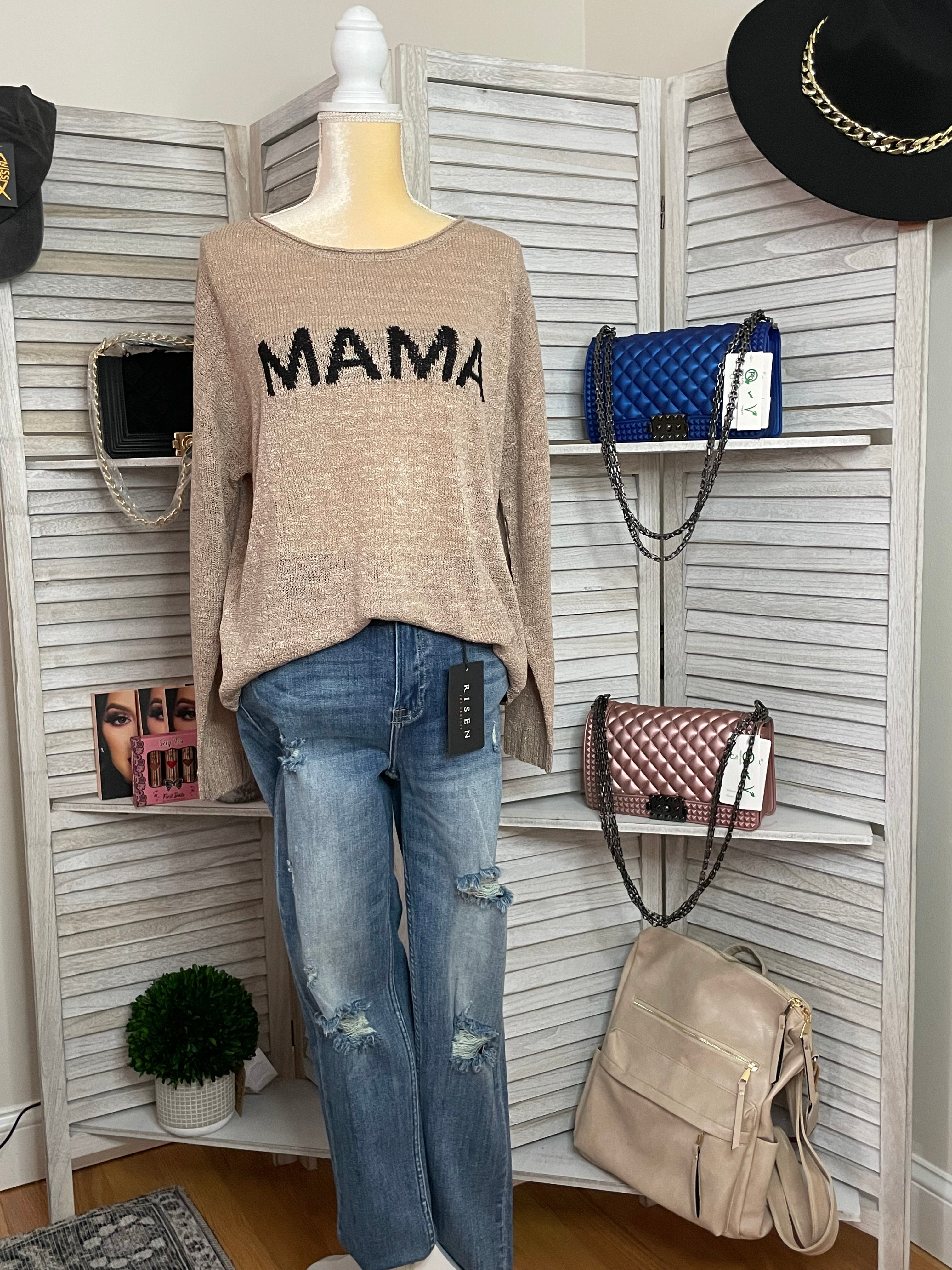 MAMA KNIT TOP