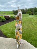 TROPICAL PRINT JUMPSUIT