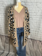 ANIMAL PRINT CARDIGAN
