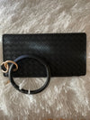 RING WRISTLET CLUTCH WALLET