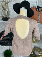 SHORT SLEEVE SWEATER