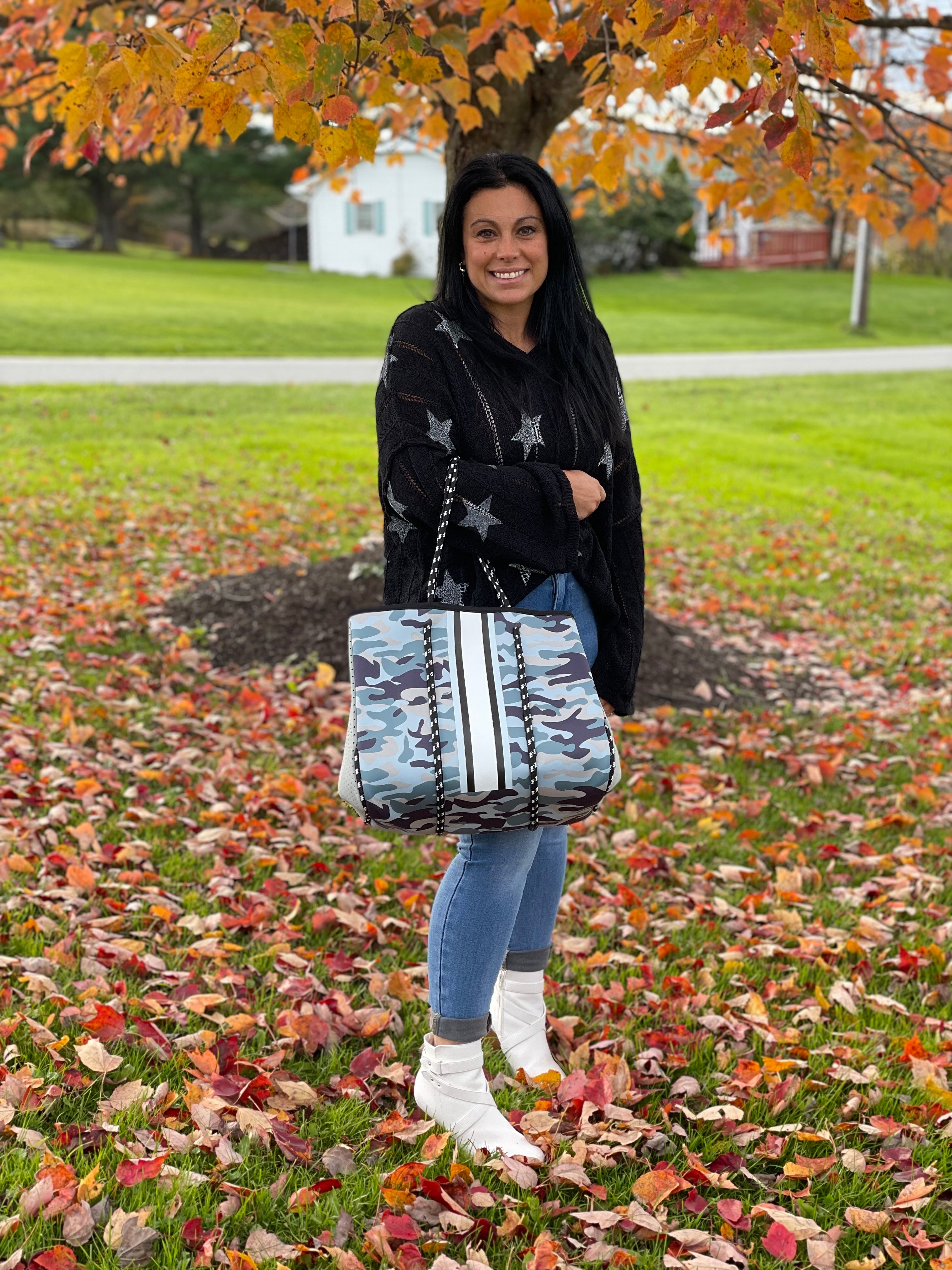 CADE CAMO NEOPRENE TOTE