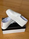 WHITE PLATFORM SLIP ON SNEAKER