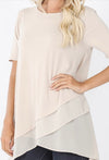 ROSE TIERED TOP