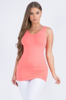 REVERSIBLE SEAMLESS TANK -10 COLORS