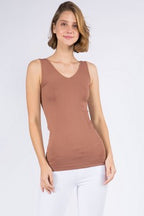 REVERSIBLE SEAMLESS TANK -10 COLORS