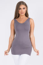 REVERSIBLE SEAMLESS TANK -10 COLORS