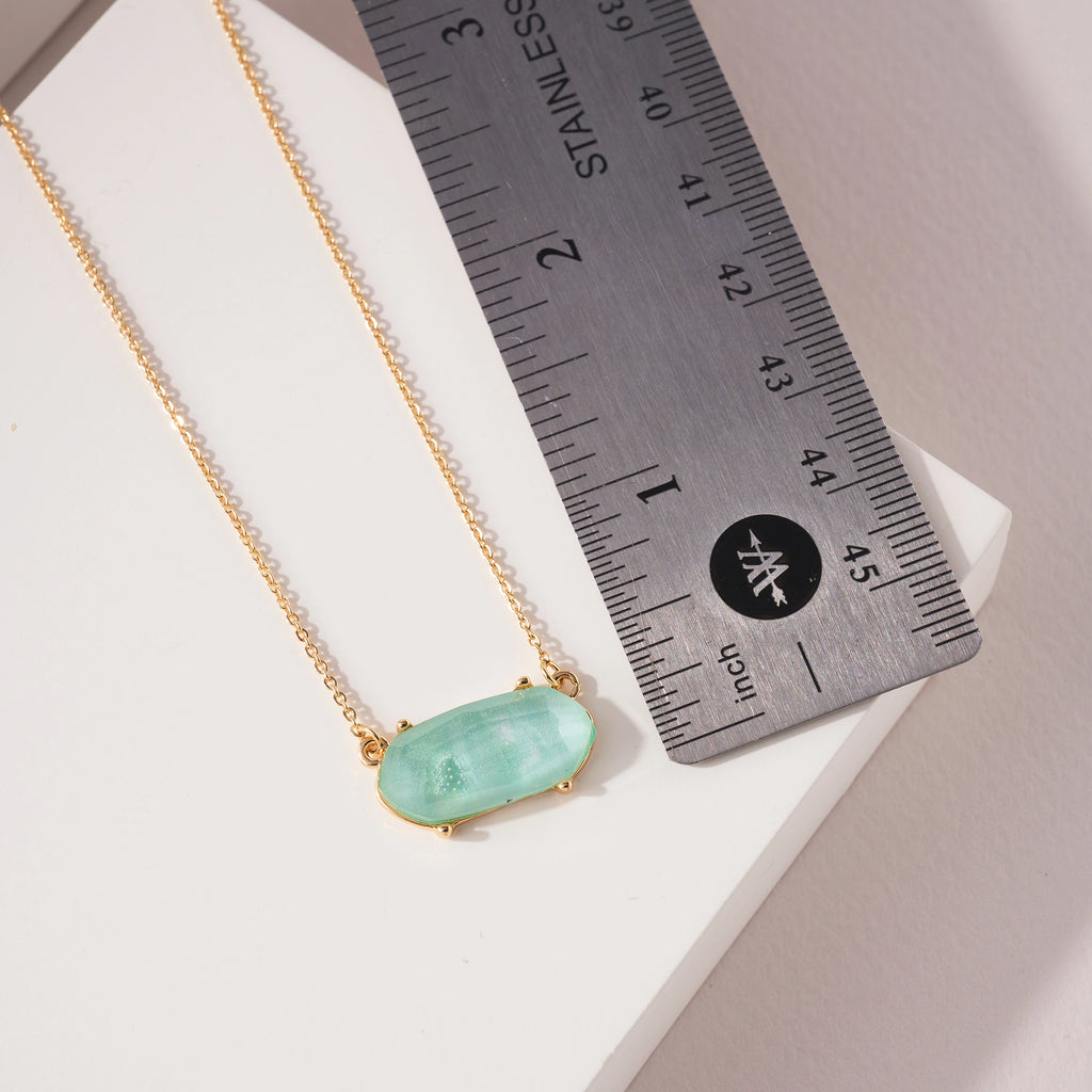 HEXAGON EPOXY NECKLACE & BRACELET SET