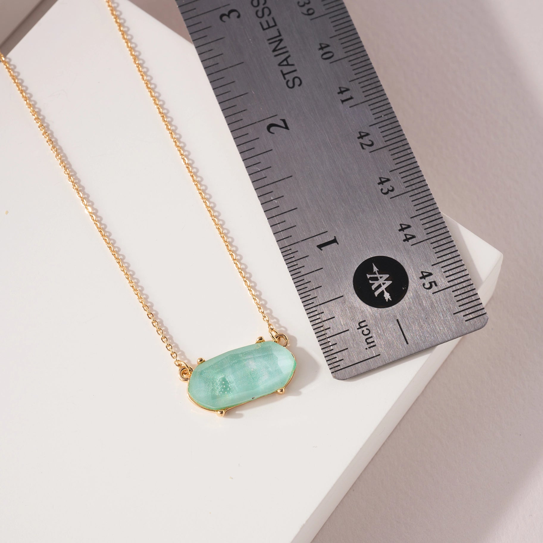 HEXAGON EPOXY NECKLACE & BRACELET SET