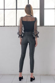 FAUX LEATHER JEGGINGS