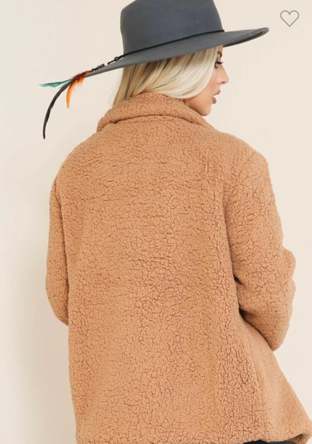 TEDDY BEAR DOUBLE BREASTED COAT/JACKET